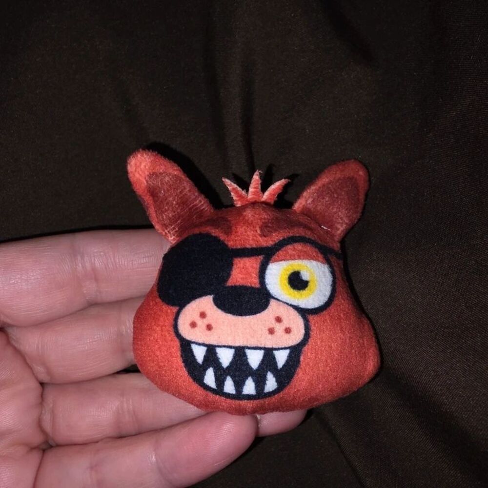 Five Nights at Freddy's Foxy Reversible Mini Plush Head 2" FNAF Nightmare Foxy